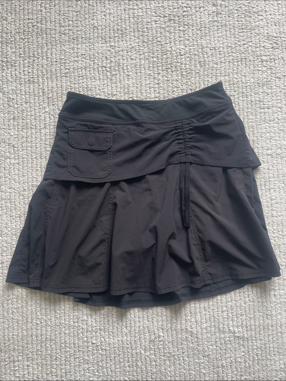 Athleta Black Active Skort with Flap Pocket